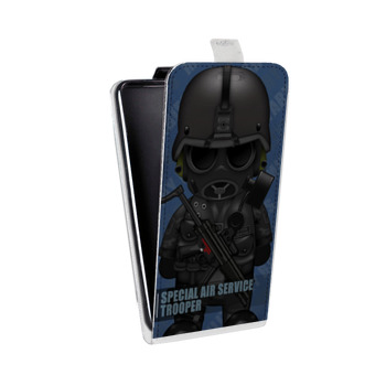 Дизайнерский вертикальный чехол-книжка для Iphone x10 Армейцы мультяшки (на заказ)