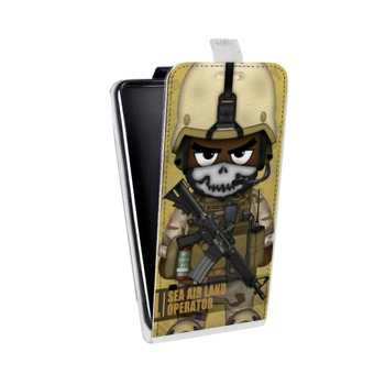 Дизайнерский вертикальный чехол-книжка для Realme 5 Pro Армейцы мультяшки (на заказ)