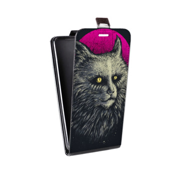 Дизайнерский вертикальный чехол-книжка для HTC U12 Plus Мистические кошки (на заказ)