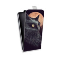 Дизайнерский вертикальный чехол-книжка для Samsung Galaxy Core Prime Мистические кошки