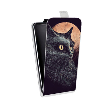 Дизайнерский вертикальный чехол-книжка для Sony Xperia E4g Мистические кошки (на заказ)