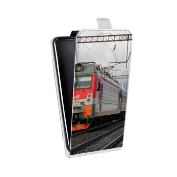 Дизайнерский вертикальный чехол-книжка для Samsung Galaxy S6 Edge Локомотив (на заказ)