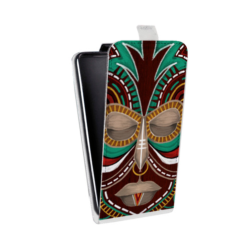 Дизайнерский вертикальный чехол-книжка для HTC Desire 601 Маски индейцев