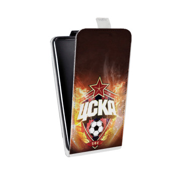 Дизайнерский вертикальный чехол-книжка для Alcatel One Touch Pop D5 ЦСКА (на заказ)