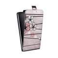 Дизайнерский вертикальный чехол-книжка для ASUS ZenFone 3 Max ZC553KL Японские розовые мотивы