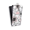 Дизайнерский вертикальный чехол-книжка для Iphone 12 Pro Японские розовые мотивы
