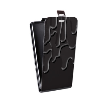 Дизайнерский вертикальный чехол-книжка для Alcatel One Touch Pop D5 Потекшие краски (на заказ)