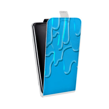 Дизайнерский вертикальный чехол-книжка для Samsung Galaxy S6 Edge Потекшие краски (на заказ)