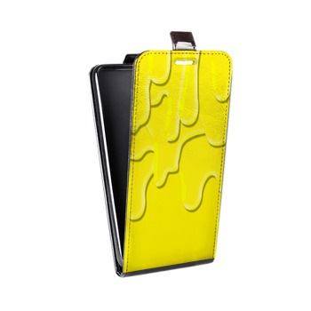 Дизайнерский вертикальный чехол-книжка для Alcatel One Touch Pop D5 Потекшие краски (на заказ)