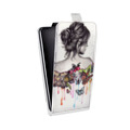 Дизайнерский вертикальный чехол-книжка для Iphone 5c Креатив дизайн