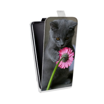 Дизайнерский вертикальный чехол-книжка для HTC One Mini Котята (на заказ)