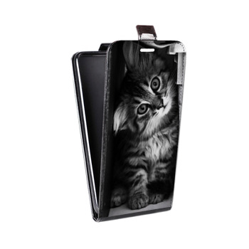 Дизайнерский вертикальный чехол-книжка для Samsung Galaxy Note 2 Котята (на заказ)