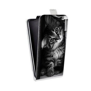 Дизайнерский вертикальный чехол-книжка для HTC One Mini Котята (на заказ)