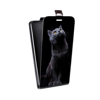 Дизайнерский вертикальный чехол-книжка для Huawei P9 Lite Кошки (на заказ)