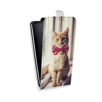 Дизайнерский вертикальный чехол-книжка для HTC One Mini Кошки (на заказ)