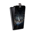 Дизайнерский вертикальный чехол-книжка для Huawei Honor 50 Кошки