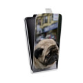 Дизайнерский вертикальный чехол-книжка для Fly IQ4516 Tornado Slim Octa Собаки