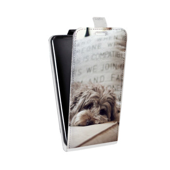 Дизайнерский вертикальный чехол-книжка для Samsung Galaxy J2 (2018) Собаки (на заказ)