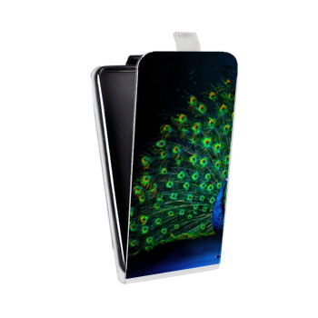 Дизайнерский вертикальный чехол-книжка для HTC One Mini Павлины (на заказ)
