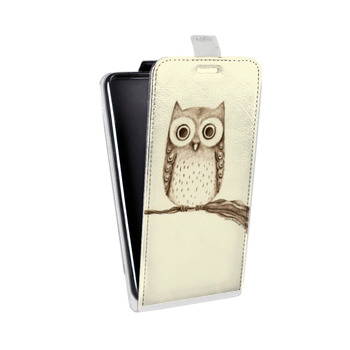 Дизайнерский вертикальный чехол-книжка для Iphone 5s Совы (на заказ)