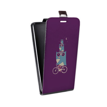 Дизайнерский вертикальный чехол-книжка для HTC One Mini Совы (на заказ)