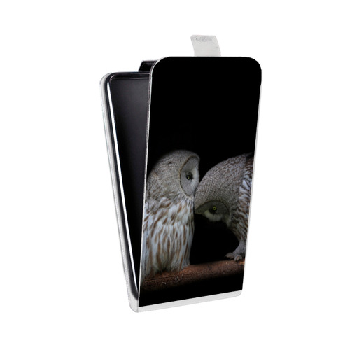 Дизайнерский вертикальный чехол-книжка для Huawei Honor 3x Совы