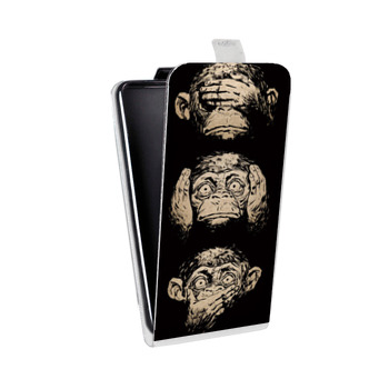 Дизайнерский вертикальный чехол-книжка для BlackBerry KEY2 Обезьяны (на заказ)