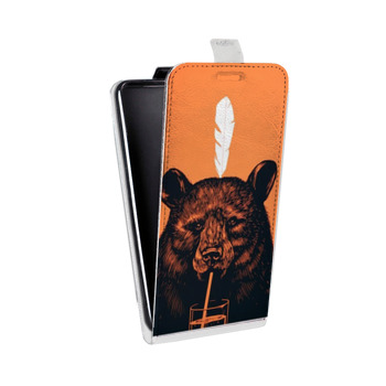 Дизайнерский вертикальный чехол-книжка для Huawei Honor 9 Медведи (на заказ)