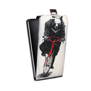 Дизайнерский вертикальный чехол-книжка для Sony Xperia XZ2 Медведи (на заказ)