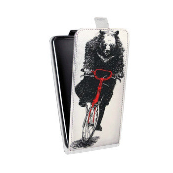 Дизайнерский вертикальный чехол-книжка для Sony Xperia L2 Медведи (на заказ)