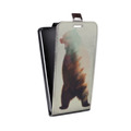 Дизайнерский вертикальный чехол-книжка для HTC Desire 400 Медведи