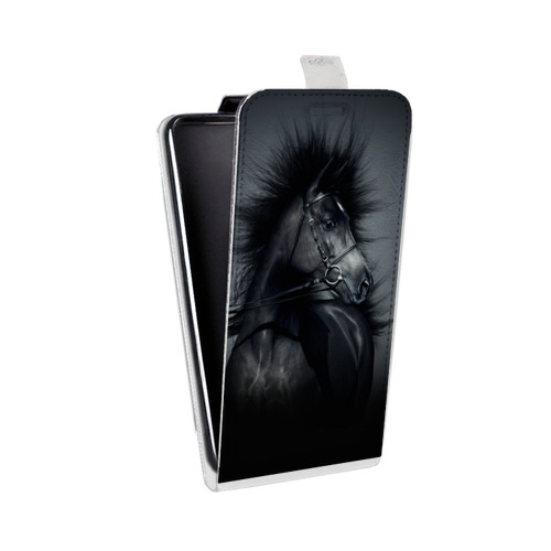 Дизайнерский вертикальный чехол-книжка для Samsung Galaxy Core Prime Лошади