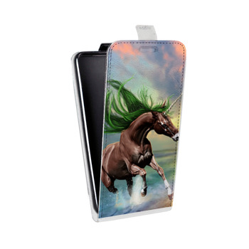 Дизайнерский вертикальный чехол-книжка для Iphone 5s Лошади (на заказ)