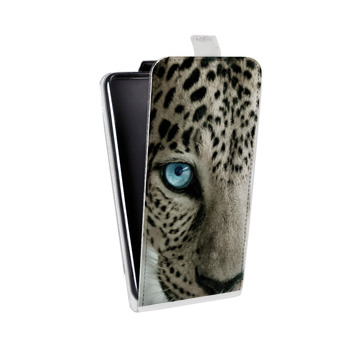 Дизайнерский вертикальный чехол-книжка для Huawei P Smart Леопард (на заказ)
