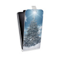 Дизайнерский вертикальный чехол-книжка для Nokia 7 Новогодняя елка