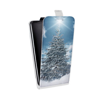 Дизайнерский вертикальный чехол-книжка для Lenovo Vibe K5 Новогодняя елка (на заказ)