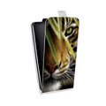 Дизайнерский вертикальный чехол-книжка для LG K10 (2017) Тигры