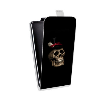 Дизайнерский вертикальный чехол-книжка для Samsung Galaxy S5 (Duos) Мир черепов (на заказ)
