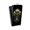 Дизайнерский вертикальный чехол-книжка для Iphone 12 Mini Мир черепов