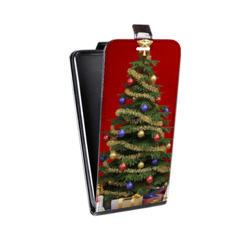 Дизайнерский вертикальный чехол-книжка для Samsung Galaxy S8 Plus Новогодняя елка (на заказ)