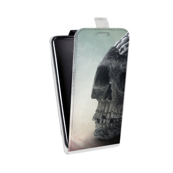 Дизайнерский вертикальный чехол-книжка для Lenovo A536 Ideaphone Мир черепов (на заказ)