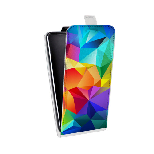 Дизайнерский вертикальный чехол-книжка для LG G4 Stylus Геометрия радости