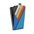 Дизайнерский вертикальный чехол-книжка для Alcatel One Touch Pop C9 Геометрия радости