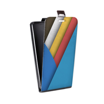 Дизайнерский вертикальный чехол-книжка для Huawei Honor 8 Геометрия радости (на заказ)