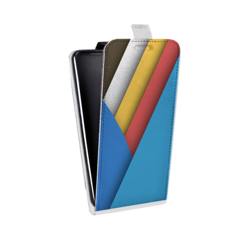 Дизайнерский вертикальный чехол-книжка для Samsung Galaxy S6 Edge Геометрия радости (на заказ)