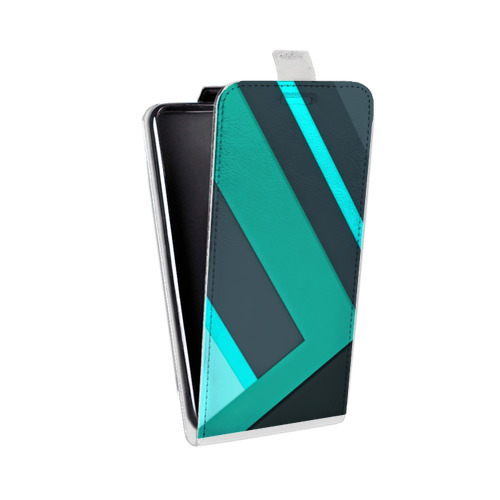 Дизайнерский вертикальный чехол-книжка для Motorola Moto E5 Plus Геометрия радости