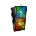 Дизайнерский вертикальный чехол-книжка для Xiaomi Mi Note Геометрия радости