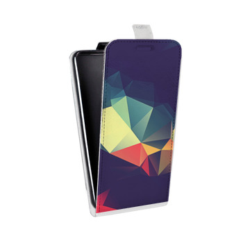 Дизайнерский вертикальный чехол-книжка для Samsung Galaxy S6 Edge Геометрия радости (на заказ)