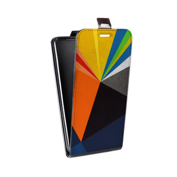Дизайнерский вертикальный чехол-книжка для Iphone 7 Геометрия радости (на заказ)
