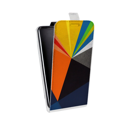 Дизайнерский вертикальный чехол-книжка для Realme 7 Pro Геометрия радости